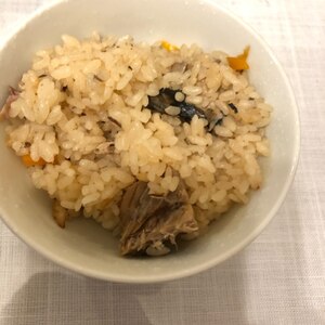 サバ缶と椎茸の☆炊き込みご飯